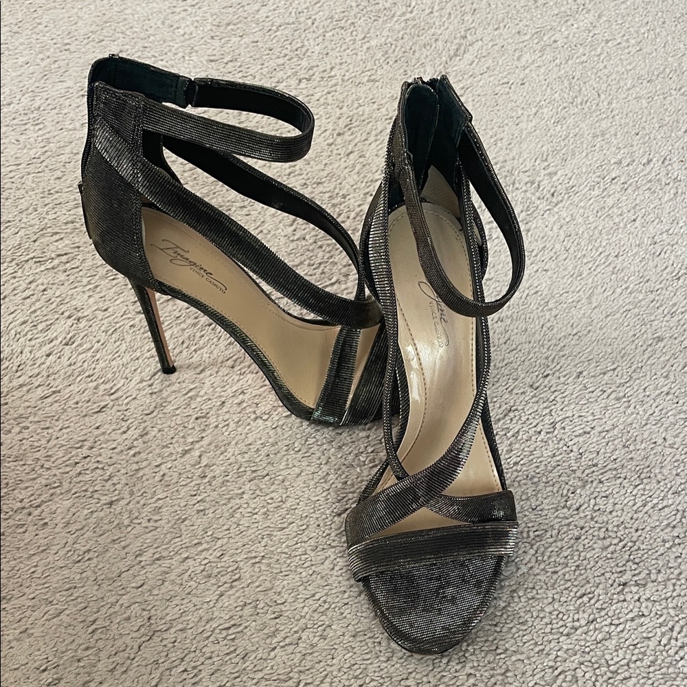 Vince Camuto Shimmering Black Heels